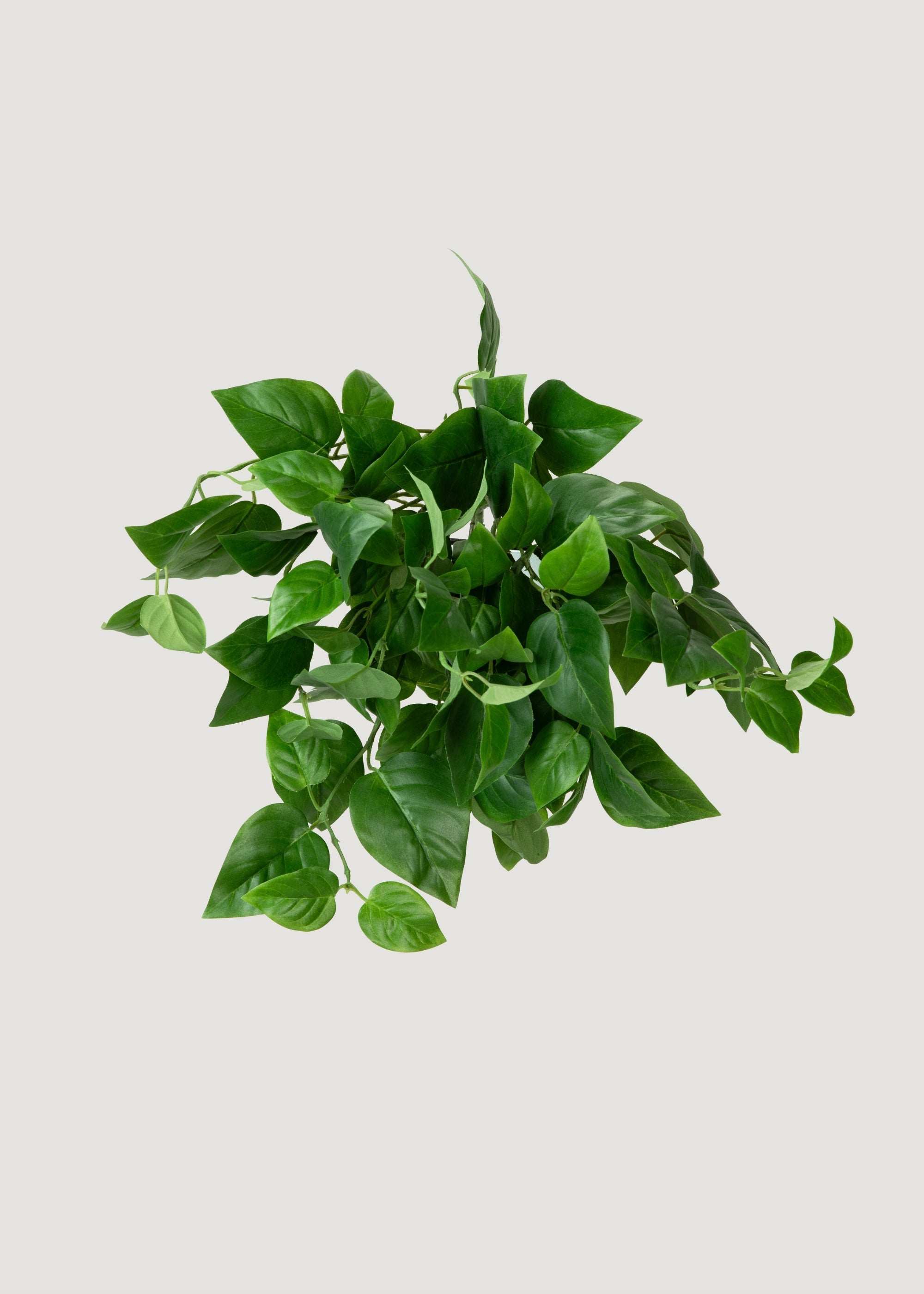 UV Treated Fake Indoor/Outdoor Hanging Philodendron Plant - 16"