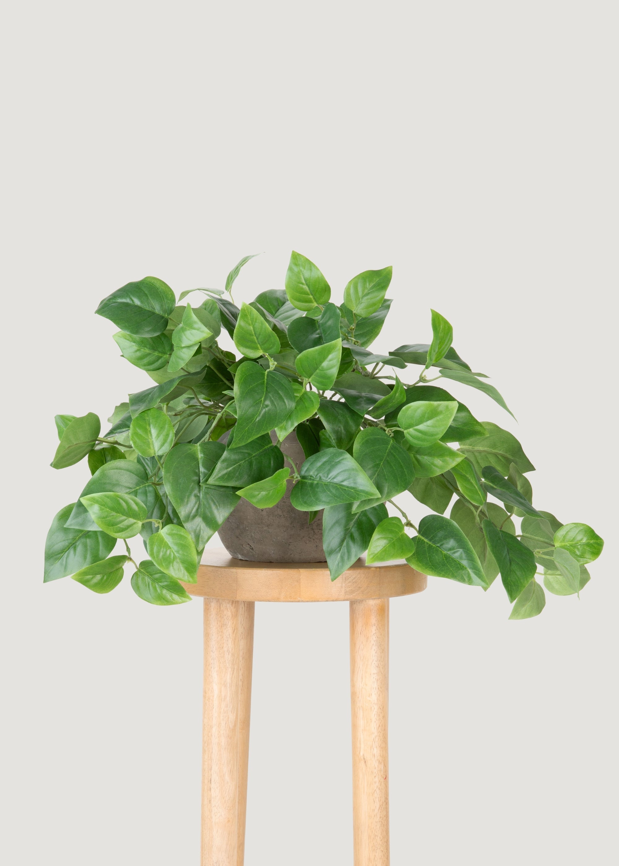 UV Treated Fake Indoor/Outdoor Hanging Philodendron Plant - 16"