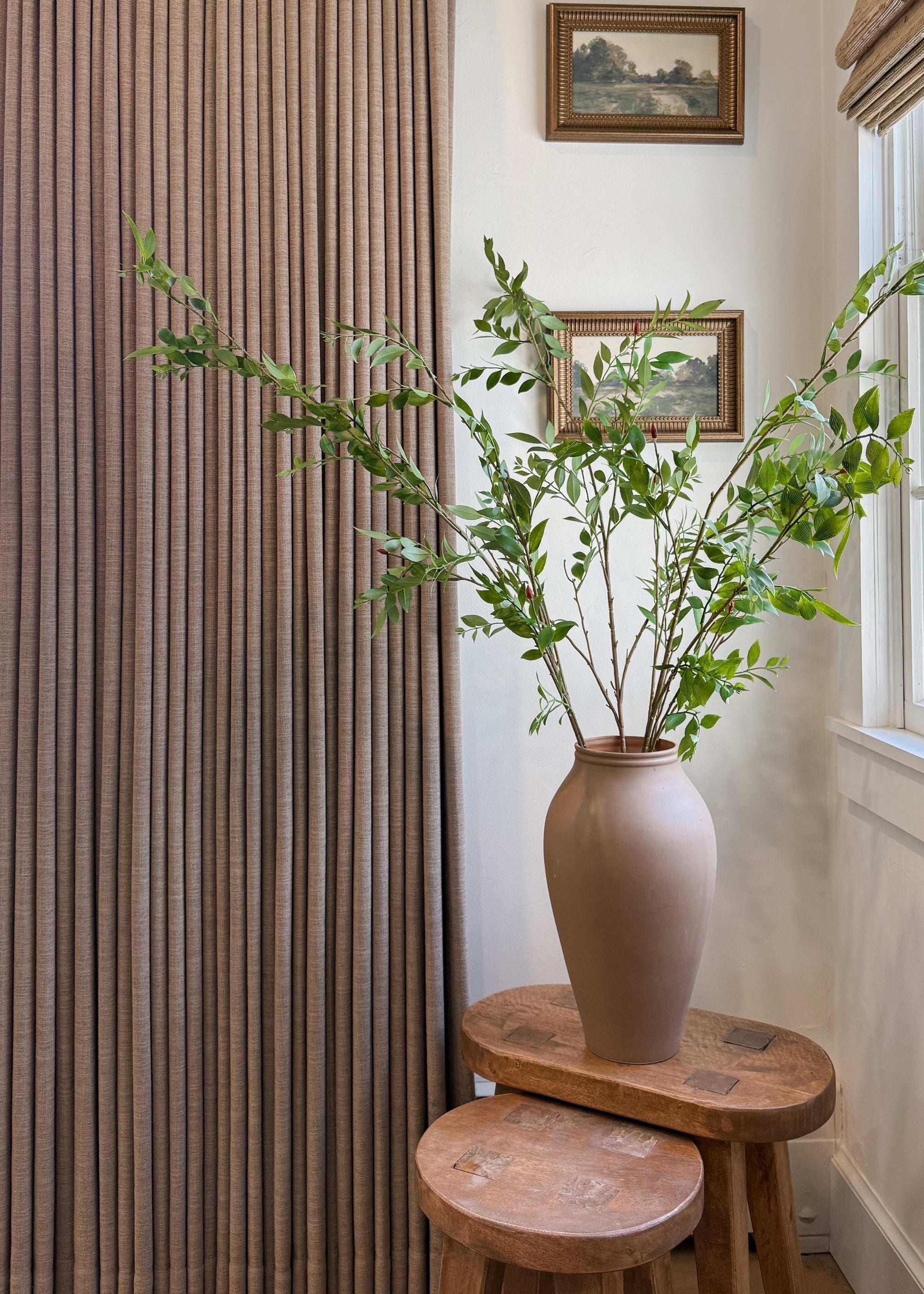 Tall Artificial Broadleaf Podocarpus Branch - 55"