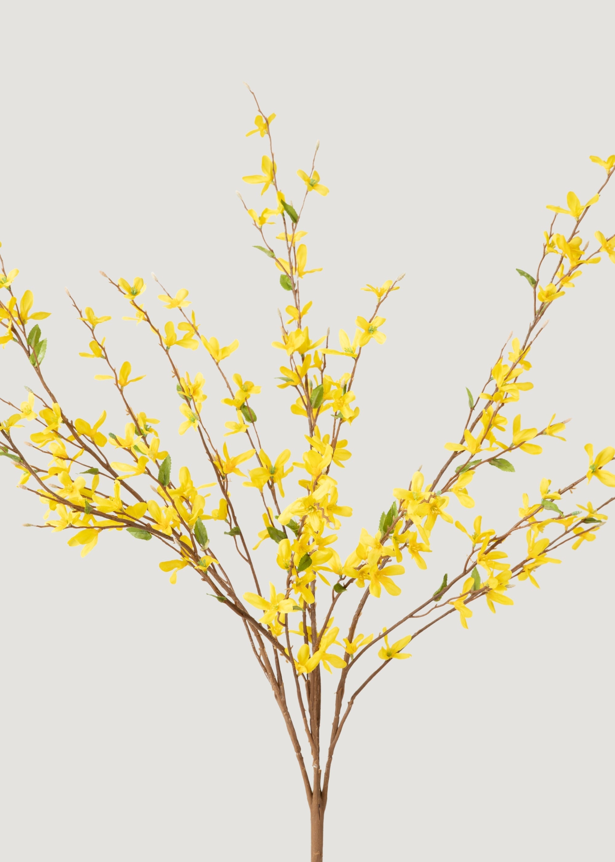 Yellow Artificial Forsythia Branch Bush - 30"