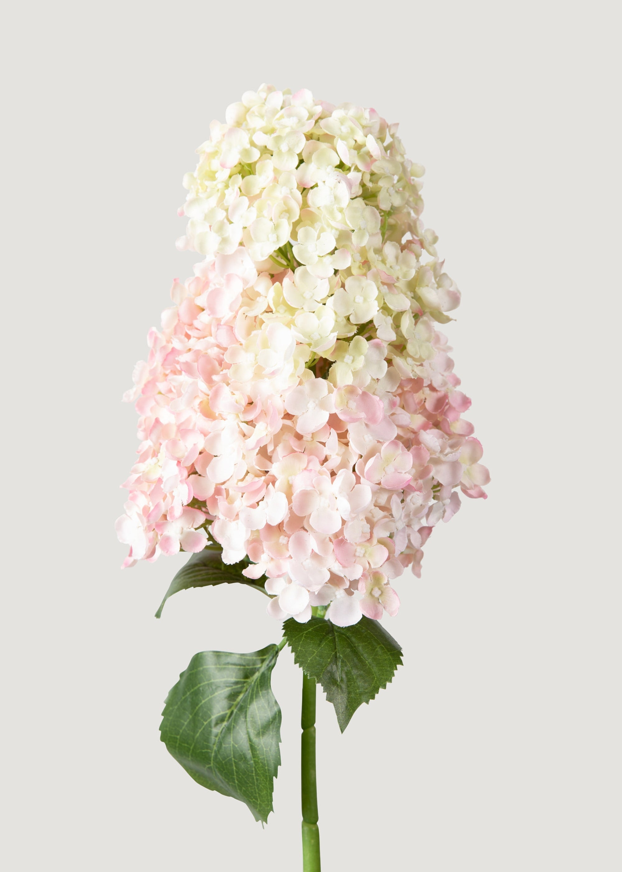 Large Pink Cream Cone Artificial Hydrangea Flower - 40"