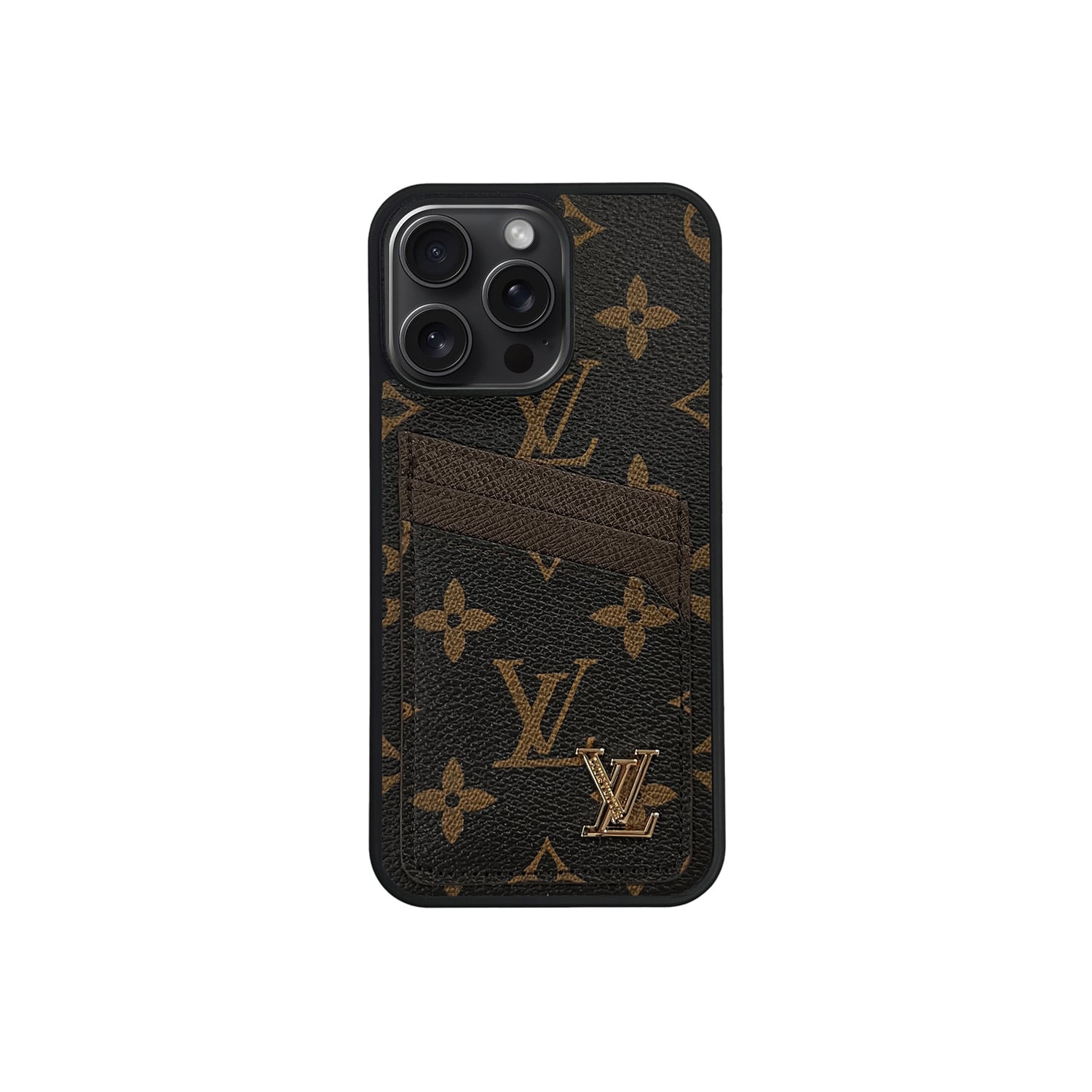 LV BROWN MONOGRAM CARDHOLDER FULLY COVERED