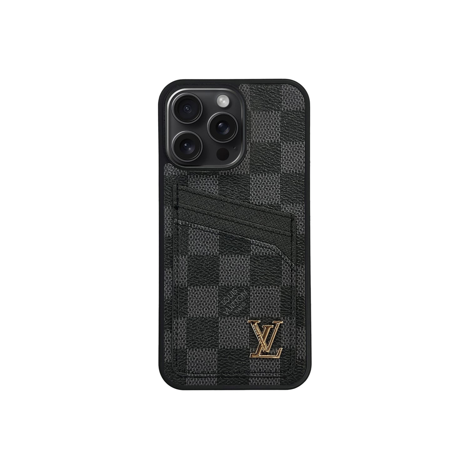 LV BLACK CLASSIC CARDHOLDER FULLY COVERED