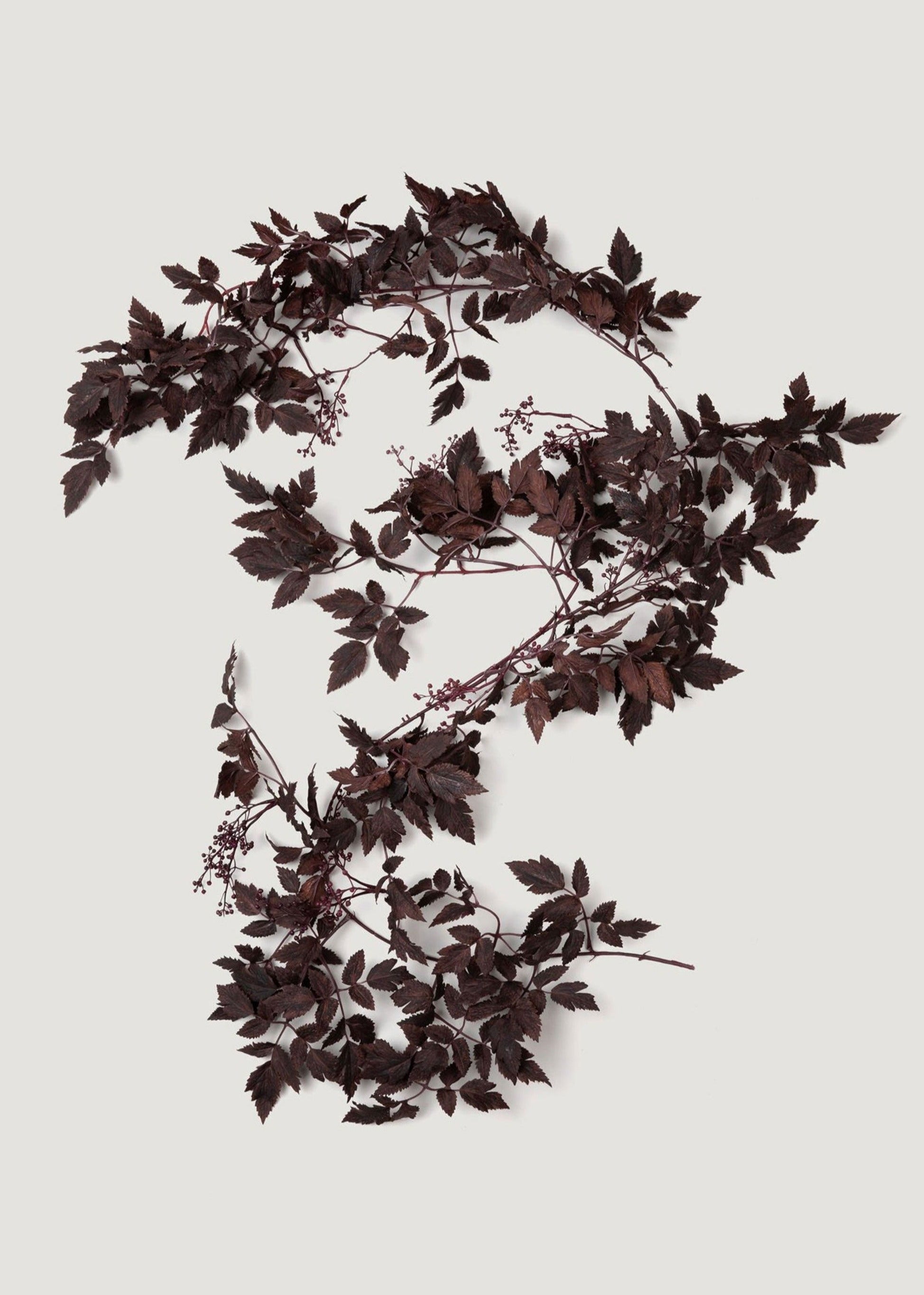 SALE - Plum Cimicifuga Seeded Garland - 6'