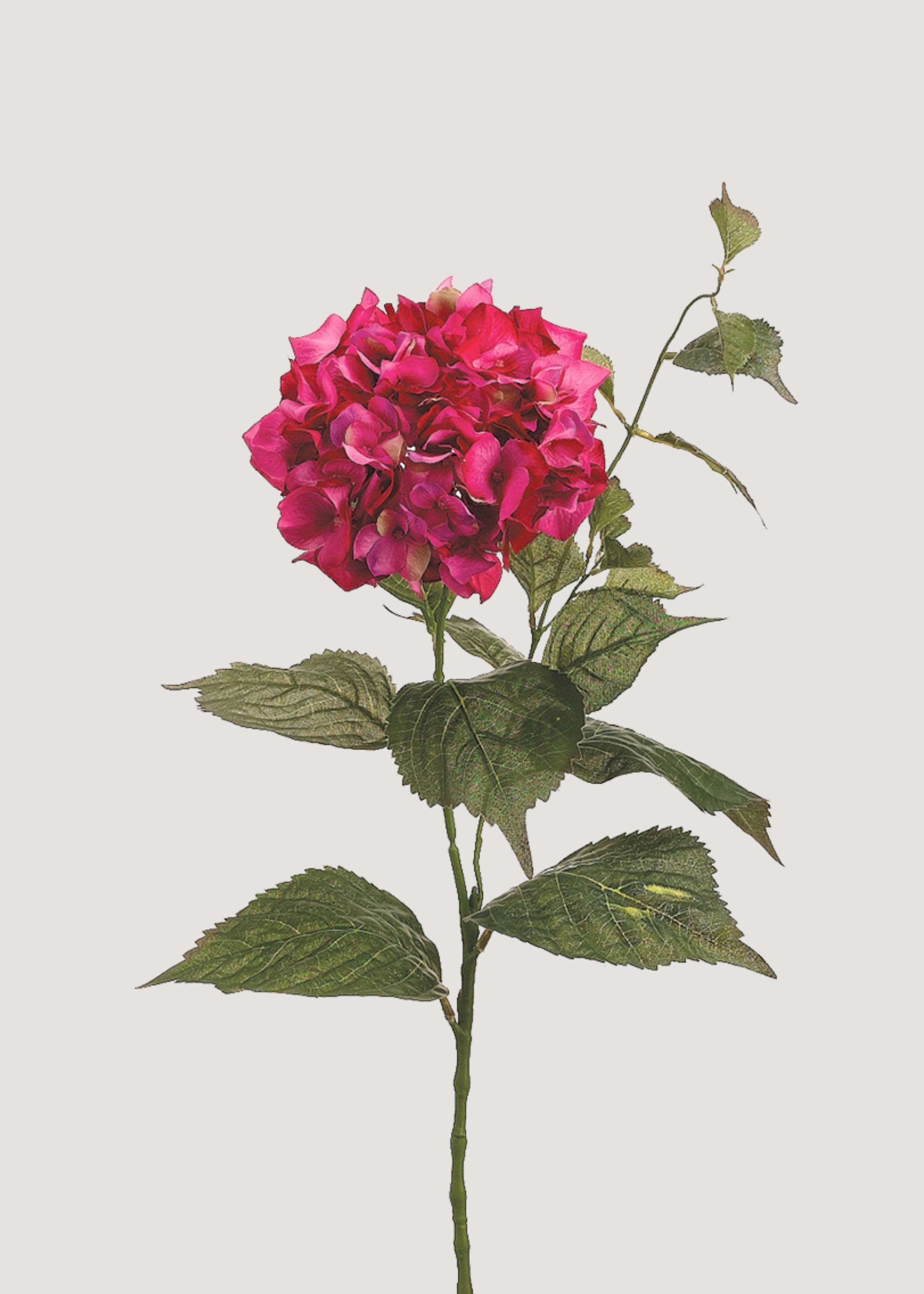 Fuchsia Pink Artificial Hydrangea Flower - 34"